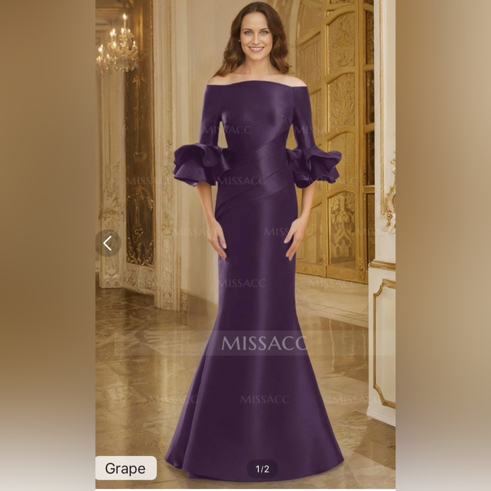 Off the shoulder formal gown